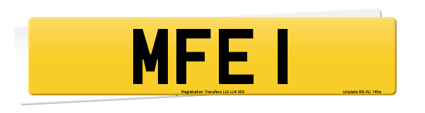 Registration number MFE 1
